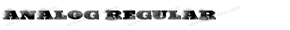 Analog Regular字体转换